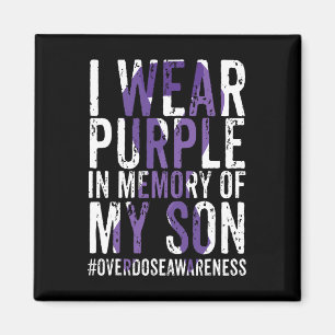 International Overdose Awareness Wear Purple Ribbo Magnet