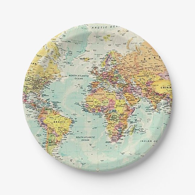 International Party Paper Plate (Front)