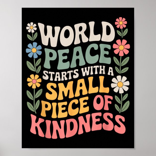 International Peace Day Insring World Kindness Day Poster (Front)