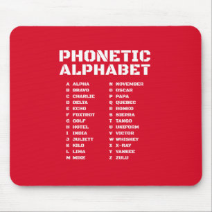 International Phonetic Alphabet Canada Mouse Pad