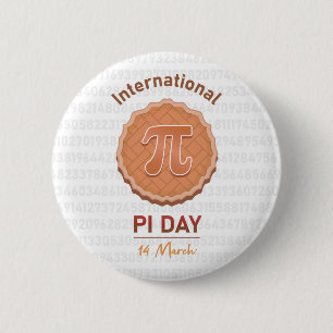 International Pi Day 6 Cm Round Badge