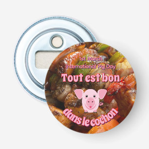 International Pig Day Bottle Opener