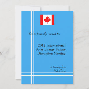 International, professional business meeting invitation