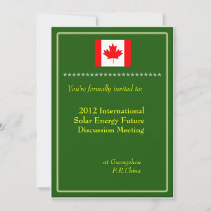 International, professional business meeting invitation