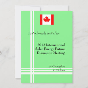 International, professional business meeting invitation