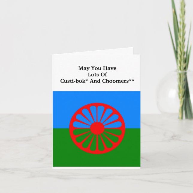International Roma Day Flag Card (Front)