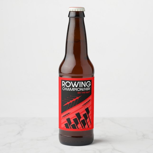 International rowing beer bottle label (Front)