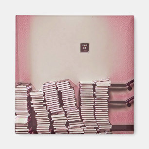 International school library day gift idea magnet