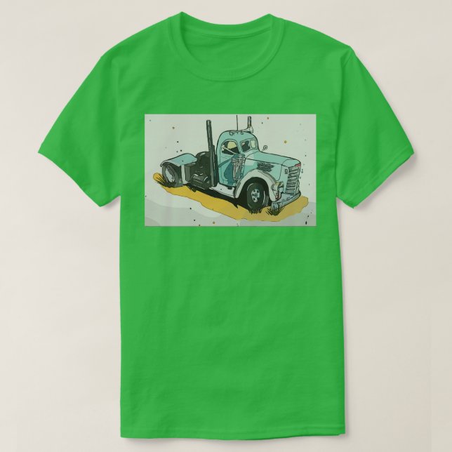 International Semi Tractor Truck T-Shirt (Design Front)