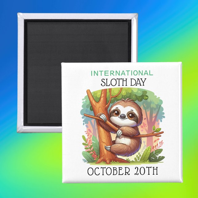International Sloth Day | October 20th Magnet (Creator Uploaded)