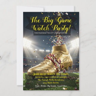International Soccer Championship Watch Party Invitation