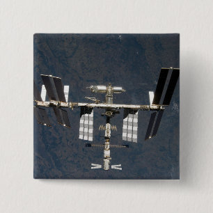 International Space Station 13 15 Cm Square Badge