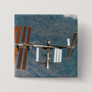 International Space Station 15 15 Cm Square Badge