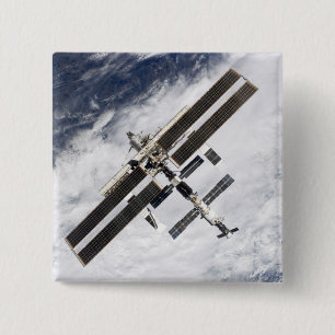 International Space Station 20 15 Cm Square Badge