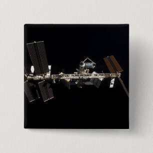International Space Station 24 15 Cm Square Badge