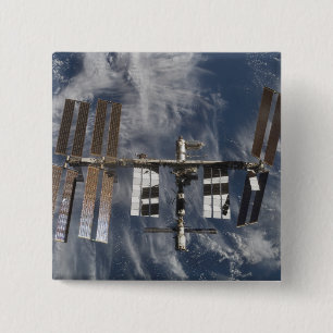 International Space Station 25 15 Cm Square Badge
