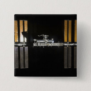 International Space Station 2 15 Cm Square Badge