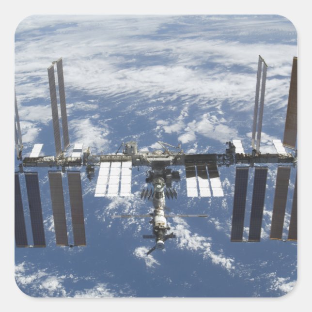 International Space Station in orbit 2 Square Sticker (Front)