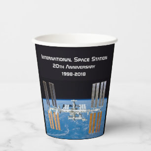 International Space Station ISS 20th Anniversary Paper Cups