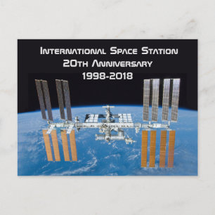 International Space Station ISS 20th Anniversary Postcard