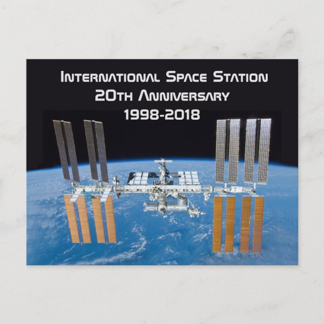 International Space Station ISS 20th Anniversary Postcard (Front)