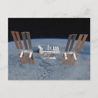 International Space Station ISS Postcard