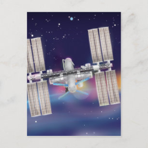 International Space Station Postcard