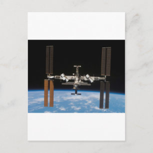 International Space Station -- Seen from Atlantis Postcard