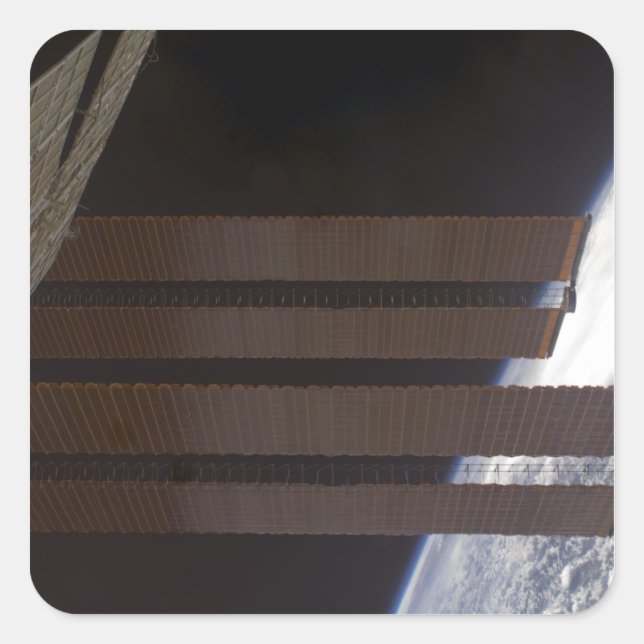 International Space Station's solar array panel Square Sticker (Front)
