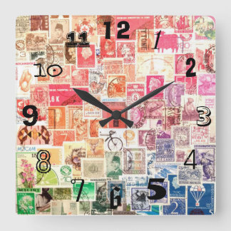 International Stamp Clock (with numbers)