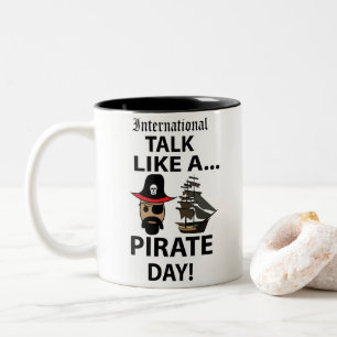 International Talk Like A Pirate Day Two-Tone Coffee Mug