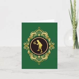 International Tennis Day Greeting Card - Female