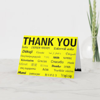 International Thank You Card