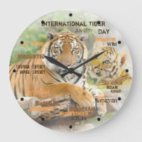 International Tiger Day, July 29, Typography Art