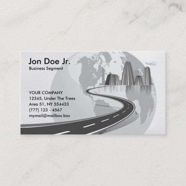 International transport business card (Front)