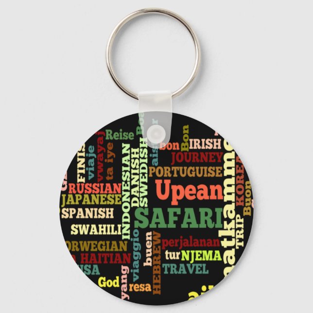 International Travel Blessings Key Ring (Front)