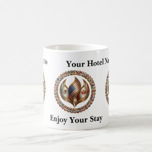 International Unity Flame with World Flags Emblem  Coffee Mug