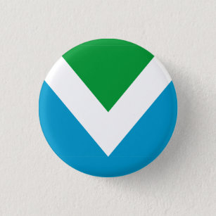 International vegan flag 3 cm round badge
