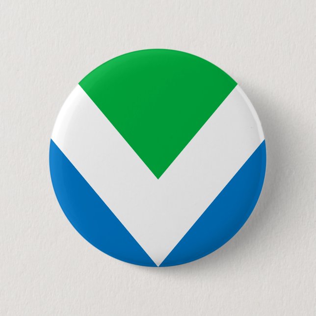 International Vegan Flag 6 Cm Round Badge (Front)