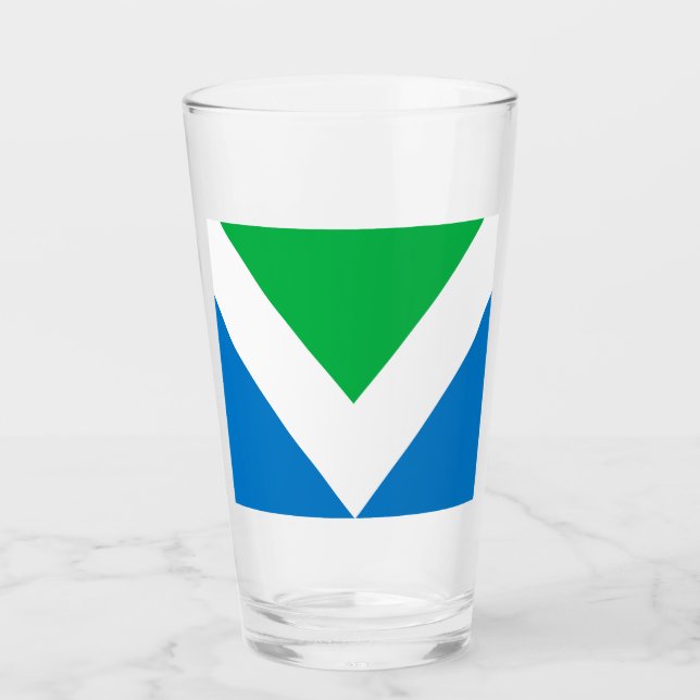 International Vegan Flag Glass (Front)