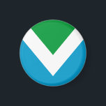 International vegan flag magnet<br><div class="desc">A powerful and memorable flag for the Vegam Movement designed by Gad Hakimi and fellow activists, who are members of the Vegan Flag Facebook group. Hakimi claims the colours represent the values of the vegan community: White: light, goodness, success, and beginning. Green: land, life, nature, energy, harmony. Blue: sky, sea,...</div>