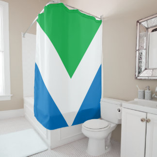 International Vegan Flag Shower Curtain