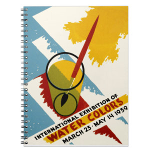 International Water Colour Exhibition Spiral Notebook