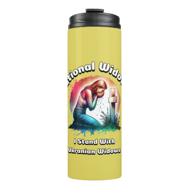 International Widow's Day. June 23 Thermal Tumbler (Front)
