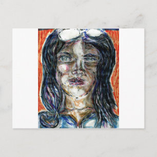 International Woman of Mystery Postcard