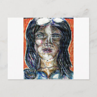 International Woman of Mystery Postcard