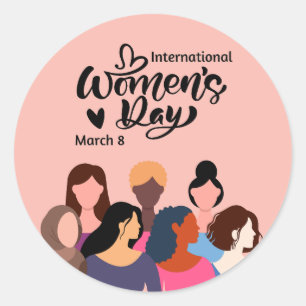International Women’s Day 2025 Classic Round Sticker