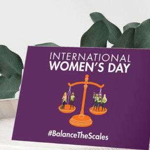 International Women’s Day 2026 Balance The Scales Holiday Card