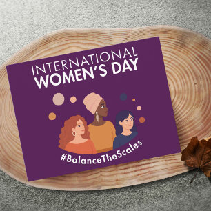International Women’s Day 2026 Balance The Scales Postcard