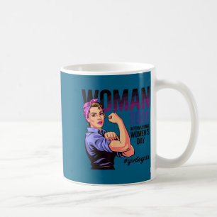 International women’s day 2026 give to gain march coffee mug